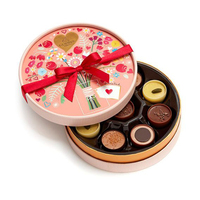 Boîte à bonbons ronde Boîte d'emballage cadeau vide en chocolat avec séparateur pour présentoir de bonbons et de confiseries