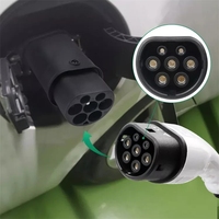 Adaptateur de charge pour véhicules électriques Type 2 vers GB/T, 32A 22kW, convertisseur AC triphasé IEC 62196 vers GB/T 20234 pour BYD Geely NIO XPeng VW ID CE