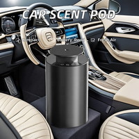 Diffuseur d'arômes de voiture portable rechargeable électrique alimenté par USB, purificateur d'air, écologique, fonctionnement automatique sans eau, métal