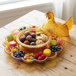 Custom Glass Candy <strong>Jar</strong> Modern Multicolor Glass Chicken Candy <strong>Storage</strong> Container Decorative Food <strong>Storage</strong> <strong>for</strong> Home <strong>Kitchen</strong> Use - Product Image 3