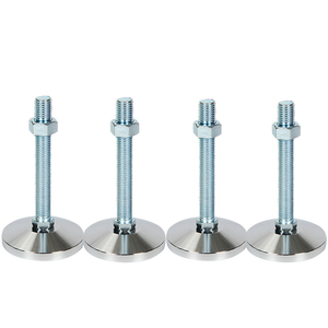<span class=keywords><strong>Pied</strong></span> fixe réglable en acier au carbone, faible quantité minimale de commande, pieds de nivellement robustes m10 <span class=keywords><strong>pour</strong></span> grandes étagères avec base dia 60mm - Product Image 1