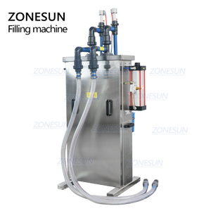 ZONESUN Semi Automatique Double Têtes En Plastique Anti Corrosion Toliet Liquide Nettoyant Chlore Blanchiment Eau Machine De Remplissage - Product Image 6