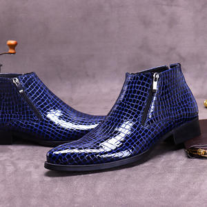 Bottes Oxford pour homme de haute qualité, en cuir véritable, à semelle épaisse, adaptées aux occasions décontractées, professionnelles et formelles - Product Image 4