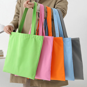Wholesale Blank Canvas Tote <b>Bag</b> Cotton Canvas <b>Bag</b> <b>Medium</b> <b>Size</b> Daily Use Shopping <b>Bag</b> With Hand Length Handle As Your Wish Design - Product Image 2