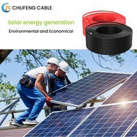 Câble solaire XLPO PV1-F en cuivre étamé sans halogène 1*4,0 mm 10 mm IP66 pour centrales électriques et applications solaires