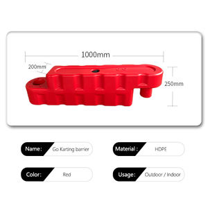 Patio de juegos al aire libre choque plástico lleno de agua barandilla niño Go Kart barrera separada flexibilidad movimiento valla de seguridad barricada - Product Image 4