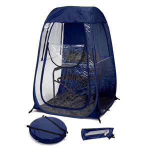 Abri <span class=keywords><strong>de</strong></span> Pluie Pop-up Imperméable pour Chaise <span class=keywords><strong>de</strong></span> <span class=keywords><strong>Pêche</strong></span> Extérieure, <span class=keywords><strong>Tente</strong></span> <span class=keywords><strong>de</strong></span> Camping d'Urgence en PVC Transparent pour Temps Froid Hivernal - Product Image 3