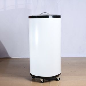 Enfriador de Bebidas con Tapa Abierta, Refrigerador/Enfriador de Bebidas Redondo Tipo Barril - Product Image 6