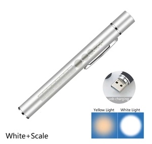 ไฟฉายพยาบาลขนาดเล็กแบบชาร์จ USB ไฟฉายพกพาแบบปากกา LED พร้อมคลิปหนีบสแตนเลส ไฟฉายพกพาแบบ LED - Product Image 6