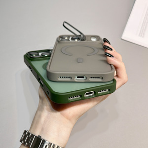 Funda Magnética Transparente Mate para 17 Pro Max con Anillo, Funda Protectora Antigolpes U4 para 16, Carcasa para 15 - Product Image 6