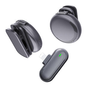 Micrófono Lavalier Inalámbrico Circular Portátil SX19 para Grabación de Video, Tipo Magnético, Conector Tipo C, Cancelación de Ruido para Teléfonos Celulares - Product Image 2