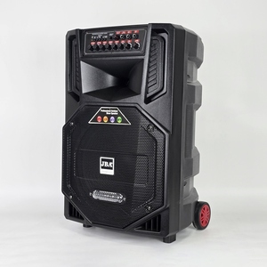 Altavoz Karaoke con Bluetooth <span class=keywords><strong>JBA</strong></span> T-6C de 12 Pulgadas, con Ruedas, de Plástico Azul, Proveedor de Fábrica de Guangzhou - Product Image 3
