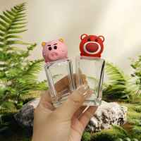 Botellas de Perfume Cuadradas de Vidrio de Lujo al por Mayor, 30ml 50ml 100ml, Botellas de Vidrio Transparente Vacías con Bomba Dosificadora para Aceite Esencial