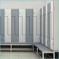 Casiers de rangement en métal personnalisés, colorés, petits et grands, en HPL, pour club de santé, salle de sport, école, avec serrure à code