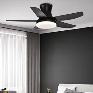 Latest Design Bluetooth Speaker 56 Inch 5 ABS Blades Modern Led Ceiling Fan Light With Remote Control