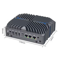 Partaker Industrial PC 14th Gen Ultra 5 125U Ultra 7 155U Win11 Pro 4K HD 3x3 x LAN Tipo-C Señalización digital Fanless AI Mini PC