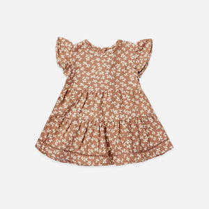 Vêtements personnalisés pour bébés filles en coton biologique robe pour bébé vente en gros de vêtements sans manches pour tout-petits ensemble robe fleurie d'été - Product Image 1