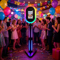 Support de photomaton portable compatible avec iPad 10.2, 10.5, 11, 12.9, 13 pouces pour mariages, fêtes, anniversaires, événements, expositions
