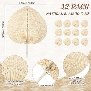 Fatingna Handmade Bamboo Cooling Summer Fan Folk Art Style Woven with Eco-Friendly <b>Paint</b> for Wedding or Home Decor - Product Image 6