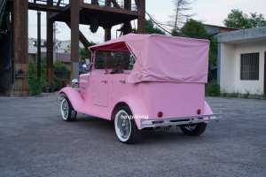 Custom <b>Paint</b> Color Open Roof Classic Electric Vintage Car Multi-passenger Retro Sightseeing Buggy for Park & Wedding Ceremony - Product Image 3