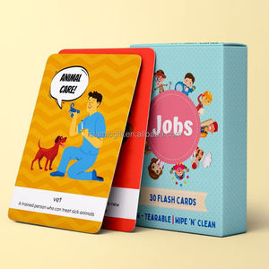 Enfants Pocket Value Pack éducatif <span class=keywords><strong>anglais</strong></span> et espagnol <span class=keywords><strong>vocabulaire</strong></span> bilingue Flashcards cartes flash personnalisées et boîte - Product Image 1