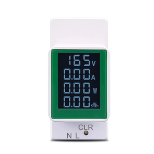 4in1 Din Rail AC Màn hình 110V/220V 100A năng lượng Meter Volt Amp Vôn kế Ampe kế wattmeter đo nhiệt độ <span class=keywords><strong>DC</strong></span> điện - Product Image 2