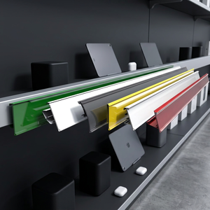 Shelf Data Strip Adhesive Clear PVC Plastic <b>Price</b> <b>Tag</b> Label Holder for Retail Grocery - Product Image 1