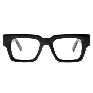 New Double Color Men Women Glasses Frame Fashion Retro Acetate Glasses Frames Computer Glasses
