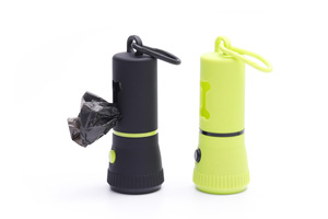 Dispensador de bolsas de caca de perro con iluminación de linterna LED ecológica personalizada, caja de almacenamiento de basura para mascotas, recolector de inodoro fabricado - Product Image 3