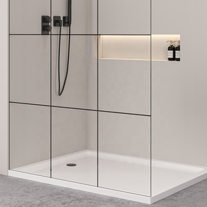 <span class=keywords><strong>Mampara</strong></span> <span class=keywords><strong>de</strong></span> Ducha <span class=keywords><strong>de</strong></span> Vidrio Templado con Rejilla Dividida Negra NEUSHOWER, Barra <span class=keywords><strong>de</strong></span> Soporte <span class=keywords><strong>de</strong></span> Acero Inoxidable SS304, Puerta <span class=keywords><strong>de</strong></span> Ducha - Product Image 4