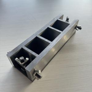 תבנית בדיקת בטון תלת-גופית 50x50x50 מפלדה יצוקה וברזל יצוק - Product Image 4