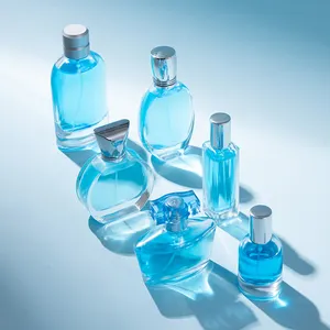 Sıcak satış 30ml 50ml 100ml boş yuvarlak cam parfüm şişesi desteği özel logo ve parfüm şişesi kutusu ile