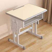 Chaise d'écolier moderne de qualité commerciale avec bureau contemporain et ensemble de mobilier d'étude réglable pour élèves du primaire – Fabricant