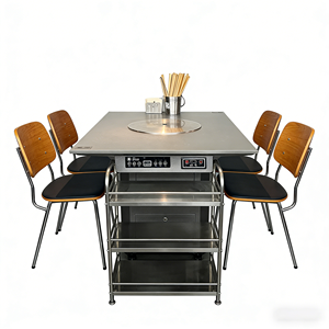 Tavolo BBQ e Hot Pot 2 in 1 Senza Fumo con Purificatore d'Aria per Casa e Ristorante - Product Image 2