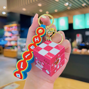 Portachiavi <span class=keywords><strong>Cubo</strong></span> <span class=keywords><strong>di</strong></span> <span class=keywords><strong>Rubik</strong></span> all'Ingrosso, Antistress, Creativo, Piccolo Regalo, Decorazione per Zaino, Accessori per Portachiavi - Product Image 5