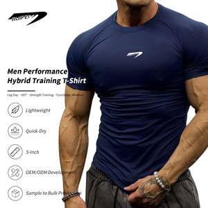 OEM Custom <strong>Men's</strong> Summer Polyester <strong>Dry</strong> <strong>Fit</strong> <strong>T</strong>-<strong>Shirt</strong> High Quality Workout Training Active Compression Gym <strong>T</strong> <strong>Shirt</strong> for <strong>Men</strong> - Product Image 1