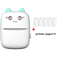 Mini Taşınabilir Termal Mürekkepsiz Etiket Yazıcısı USB Arayüzlü 1200mAh Pil 200dpi Kablosuz Termal Fotoğraf Yazıcısı Stokta