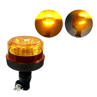 Feux de signalisation de sécurité SG SG-NR18B, balise LED 12W ambre, DC12-24V, clignotant/rotatif, base magnétique, fixation par boulon, garantie de 2 ans