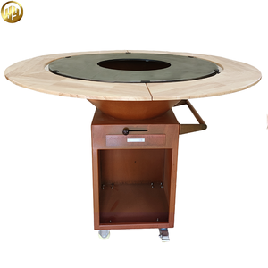 Grill de barbecue en acier corten de haute qualité, <span class=keywords><strong>grande</strong></span> plaque métallique, fête, foyer extérieur personnalisé, <span class=keywords><strong>brasero</strong></span> - Product Image 1