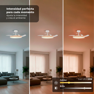 Ventilateur de plafond Grunkel Skywood42 42 pouces avec lumière LED, télécommande, design moderne pour salon, chambre à coucher - Product Image 6