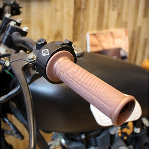 Accessoires de poignée en caoutchouc 22mm 24mm Diamond Grip universels pour motos Cruiser, pièces de guidon - Product Image 2