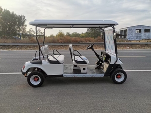 Nouvelle voiturette de golf d'exportation avec lecteur multimédia à navigation vocale et ports de charge – Véhicule de patrouille pratique pour les terrains de golf - Product Image 4
