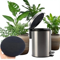Filtre universel en mousse de charbon actif épaissi pour bacs à compost - Lot de 10 tampons de pré-filtration en coton absorbant les odeurs