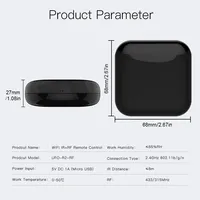 Nuevo Control Remoto Universal WiFi RF IR MOES RF-R1 con Sensor de Temperatura y Humedad, Alcance de 15m, Compatible con la Aplicación Tuya Smart Life y Control por Voz