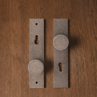 Serrure de porte encastrée DOOROOM H59 en laiton argenté antique pour portes intérieures en bois, taille universelle
