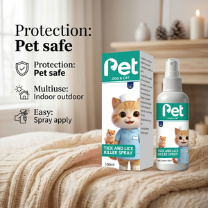 <span class=keywords><strong>Spray</strong></span> de protection triple action OEM/ODM pour animaux de compagnie avec barrière complète pour l'environnement domestique, inhibe la croissance des œufs de parasites - Product Image 1