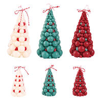 Weihnachts-Aromatherapie-Kerze, Weihnachtsbaum-Form, Handgemachte Duftkerze, Weihnachtsdekoration, Weihnachtsgeschenk, Kerzenform