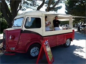 Camionnette alimentaire électrique rétro personnalisée Citroën avec four à croissants électrique commercial pour la place de la ville - Product Image 2