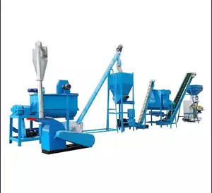 Best Price Small Capacity Poultry Feed Chicken Food Pellet Plant/cattle pellet feed making Machine Feed Production Line for Sale