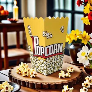 กล่องใส่<span class=keywords><strong>ป๊</strong></span>อปคอร์<span class=keywords><strong>น</strong></span>การ์ดสี่เหลี่ยมข<span class=keywords><strong>น</strong></span>าด250กรัมแบบใช้แล้วทิ้งสำหรับปาร์ตี้วันหยุด - Product Image 3